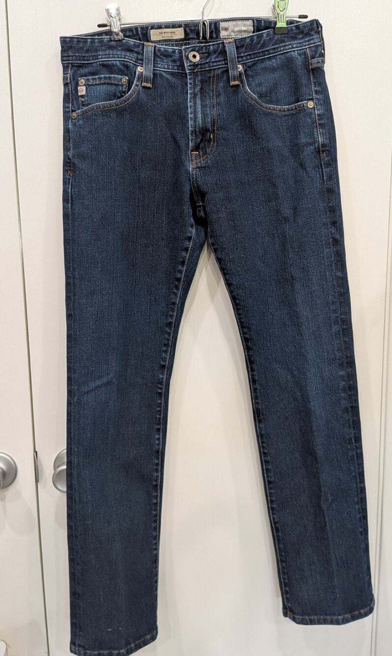 AG Adriano Goldschmied The Matchbox Slim Straight Jeans Mens 31x29